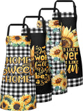 Geetery 4 Pcs Chicken Aprons for Women Rooster Print Apron Waterproof Adjustable for Kitchen Cooking