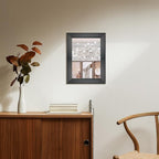 Ruomeng Rectangular Wall Mirror 12" x 16" Framed Mirror for Bathroom, Bedroom, Entryway, Living Room, Black
