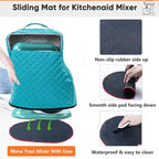 Stand Mixer Cover with Appliance Sliders Compatible with KitchenAd Mixer 6/7/8 Quart with Pockets for Kitchen Ad Accessories and Attachments