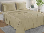 Bed Sheets King Size Sheets Set, 800 Thread Count King Size Bedding Sheets & Pillowcases, Soft & Comfy Thick Cotton 15" Deep Pocket Breathable Bed Sheet, No Pill & Shrink, Machine Washable- Linen