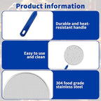 Splatter Screen for Frying Pan - 8.3’’ Stainless Steel Grease Splatter Guard with Grip Handle- Ultra Fine Mesh Cover Oil Splash when Sizzling Bacon, Cooking Fried Chicken or Popcorn