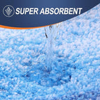 OLANLY Bathroom Rugs Mat 24x16, Extra Soft Absorbent Microfiber Bath Rugs, Rubber Backing, Quick Dry, Washable Bath Mats for Bathroom Floor, Tub and Shower, Home Decor Accessories, Light Royal Blue