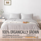 Bella Coterie Luxury Bamboo Viscose Cal King Size Sheet Set | 100% Organically Grown | Ultra Soft | Cooling for Hot Sleepers | 18" Deep Pocket [Grey Mist]