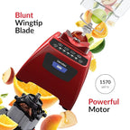 Blendtec Classic 575 Blender (Red), 90oz* WildSide+ & 75oz* FourSide Jars