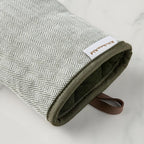 KITCHENAID® Evergreen Design Series Herringbone Ribbed Soft Silicone Mini Oven Mitts 2-Pack Set, Heat Resistant up to 500°F, Flexible & Waterproof, Deep Forest Green, 5.5"x9"