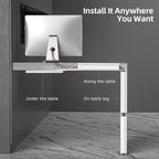 YECAYE 94.2 in Cable Management Under Desk,Easy Install Adhesive Mount Cord Hider,Cord Organizer,Wire Management,Wire Hider for Office Organization,Child & Pet Proof,White