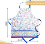 Maison d' Hermine 100% Cotton Apron for women with Pocket Kitchen Chef Apron for Men Cooking Mothers Day Gifts