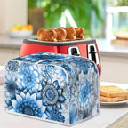 Boho Mandala Floral Coffee Maker Appliance Covers Washable Dust Cover Toaster and Blender Cover Set Anti Fingerprint Protection