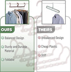Mr. Pen- Space Saving Hangers, 8 pcs, 360° Rotating Hooks, Magic Cascading Hanger Organizer with 5 Enclosed Slots, Closet Organizers and Storage for Clothes, College Dorm Room Essentials