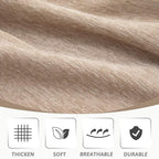 MEETSKY Couch Covers for 3 Cushion Couch Sofa Furniture Covers Pet Sofa Covers for Living Room Washable Sectional Couch Covers for Dogs Couch Protector, 91" x 134", Khaki