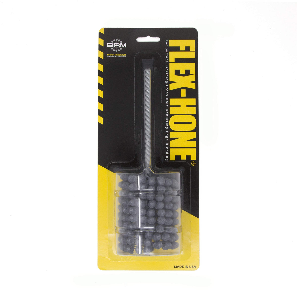 Brush Research BC21412 FLEX-HONE®, 2-1/4" (57.2mm) Diameter, 120 Grit, Silicon Carbide, For Mild Steel, Stainless Steel, Cast Iron and Softer Ferrous Materials