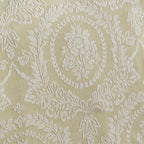 Timeless Vintage Style Bedding with Fringe Edges | Neutral Sage and Ecru | Textured Matelasse Rose Medallions and Leaves | 5-Pc Lightweight Bed Set: Oversized Full Bedspread & 4 Standard Pillow Shams