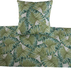 The HomeCentric Decorative Designer Handmade Bed Runner with 2 Decorative Throw Pillow Cover, 68 x 18 Inch Designer Full Size Bed Scarf in Printed Linen & Embroidery Bed Linen - Tropical Feeling