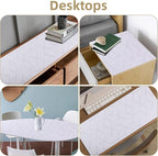 Shelf Liners for Kitchen Cabinets 24in x 30FT, Non Adhesive Cabinet Liner Strong Non-Slip Thickened Silver Geometric Easy to Clean for Shelf, Cabinet, Refrigerator with Knife and Tape Measure
