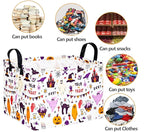 Halloween Gifts Empty Basket Boo Cube Organizer Bins Trick or Treat Spooky Basket Stuffers for Boyfriend Dual Handles for Closet Shelf