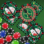 96 Pieces Casino Themed Party Tableware Set for Las Vegas Birthday Party Decorations Casino Poker Card Birthday Party Dessert Paper Plates Napkins Forks for 24 Guests Poker Card Playing Club Supplies