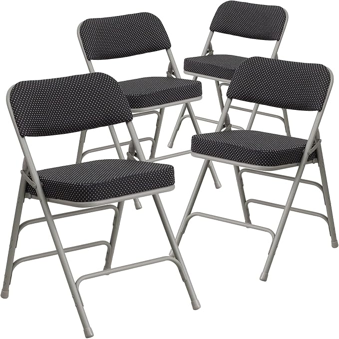 Flash Furniture HERCULES Series Premium Curved Triple Braced & Double Hinged
