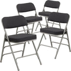 Flash Furniture HERCULES Series Premium Curved Triple Braced & Double Hinged