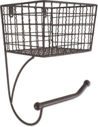 DII Rustic Farmhouse Bathroom Décor, Metal Storage, Toilet Paper Holder, Rustic