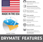 Drymate Premium XL Under Sink Mat, Waterproof Cabinet Protection Mats for Kitchen & Bathroom, Absorbent Shelf Liners, Slip-Resistant, Non-Adhesive, Machine Washable (USA Made)(24”x59”)(Tan)