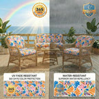 1 MIDDLE ONE Wicker Chair Cushions 3 Pieces Set