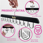 2 Pack Tank Top Hangers Space Saving, Bra Hangers for Closet Organizer, Bra Organizer for Closet, Space Saving Organizers and Storage for Dorm & Apartment for Tankto (Black)