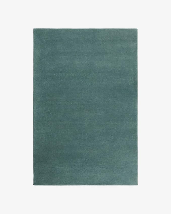 Hand-Tufted Wool Round Area Rug – Soft Premium Wool Carpet for Living Room, Bedroom & Home Décor – 8X8 ft| Pale Green – Durable, Non-Slip Backing, Handcrafted Rug