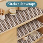 Drawer and Shelf Liner for Kitchen Cabinet: 17 in X 20 Ft Non Slip Waterproof Shelf Paper Non Adhesive Refrigerator Liners Silver Square Easy Liners for Bathroom with Knife Tape Measure