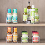 iDesign Stackable Storage Bin with Handles for Pantry, Fridge, or Freezer, Clear, Made in USA