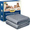 Premium 100% Waterproof Queen Mattress Protector, Breathable Cooling 3D Air Fabric Mattress Cover, Hypoallergenic Noiseless Bed Cover Vinyl Free, 8-21'' Deep Pocket (Gray)