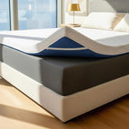 ViscoSoft 4 Inch Memory Foam Mattress Topper Twin XL - Select High Density Extra Long Ventilated Mattress Pad - Removable Bamboo-Rayon Cover