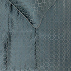 The HomeCentric King Queen Twin Blue Decorative Full 68"x18" Bed Runner Without Pillow Cover, Hexagon Pattern Bed Scarf on Jacquard Fabric - Hexagon Lagoon