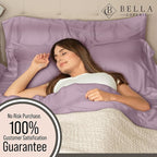 Bella Coterie Luxury Bamboo Viscose Twin XL Size Sheet Set | 100% Organically Grown | Ultra Soft | Cooling for Hot Sleepers | 18" Deep Pocket [Lilac]