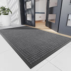Durable Front Door Mat, 60" x 36" Heavy Duty Indoor Outdoor Doormat for Entryway, Non-Slip Rubber Backing, Stain and Fade Resistant Commercial Floor Mat for Home Office Entry