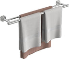 FORIOUS Double Towel Bar, 24 Inch Double Towel Racks for Bathroom, Heavy Duty SUS304 Stainless Steel Towel Bar Brushed Nickel, Includes Wall Mounting Hardware, Brushed Nickel