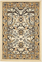 Unique Loom Espahan Collection Area Rug - Cape Cod (2' 2" x 3' 1" Rectangle, Ivory/ Beige)