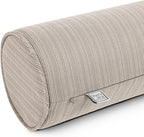 Sherry Kline Island Breeze Indoor/Outdoor Corded Neck Bolster Sand 6"x 18" Set of 2