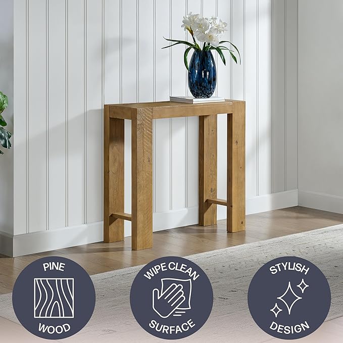 Alaterre Furniture Classic Solid Wood Console Table