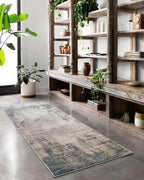 Loloi Teagan Collection TEA-08 Ivory/Mist 9'-9" x 13'-6" Area Rug, Large, Soft Neutral Rug, High-Traffic for Living Room, Bedroom, Home Office, Dining Area