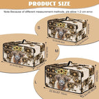 Convection Toaster Oven Cover with Pockets, Easy to Clean, Smart Microwave Baking Oven Dust Cover for Countertop, M, Aztec Highland Cow Sunflower Tribal Pattern
