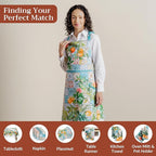 Maison d' Hermine 100% Cotton Apron for women with Pocket Kitchen Chef Apron for Men Cooking Mothers Day Gifts