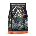 Bones Coffee Company Blueberry Blast Cake, Blueberry Pancakes Flavored Coffee, Medium Roast Low Acid Arabica Beans Compatible with Auto drip and French Press Coffee Maker, 12 Oz Whole Bean
