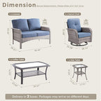 Weaxty Wicker Patio Furniture Set