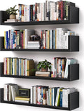 Wall Bookshelf, U Shaped Floating Bookshelf, Hanging Bookshelves