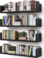 Wall Bookshelf, U Shaped Floating Bookshelf, Hanging Bookshelves