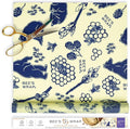 Bee's Wrap Beeswax Wraps for Food - Cut to Size 14x52" Beeswax Wrap Roll - Plastic Free Made in USA Reusable Natural Food Wrap - Bees & Bears