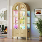 Vlsrka 71" Arched RGB Curio Cabinet