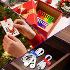 Cable Cord Organizer Magnetic Cord Organizers Twist Ties Magnet Clips Cord Wrap Keepers For Charging Cord Headphone Cord Holder Silicone Cable Strap Appliance Fridge Bookmark Whiteboard Keychain 7PACK