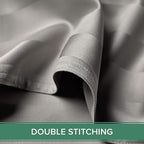 Pure Bamboo California King Sheets, Genuine 100% Organic Viscose Derived from Bamboo Bed Sheet Set, Soft & Cooling, Double Stitching, 2 Year Quality Promise (California King, Jacquard Silver)