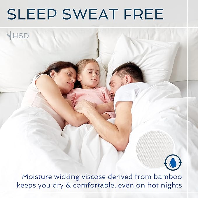 Hotel Sheets Direct 3 Piece Bed Sheet Set Twin XL Size, 100% Viscose Derived from Bamboo Sheets Set with 1 Pillowcase, Cooling & Breathable Luxury Bedding, Moisture-Wicking & Silky Soft, Light Gray